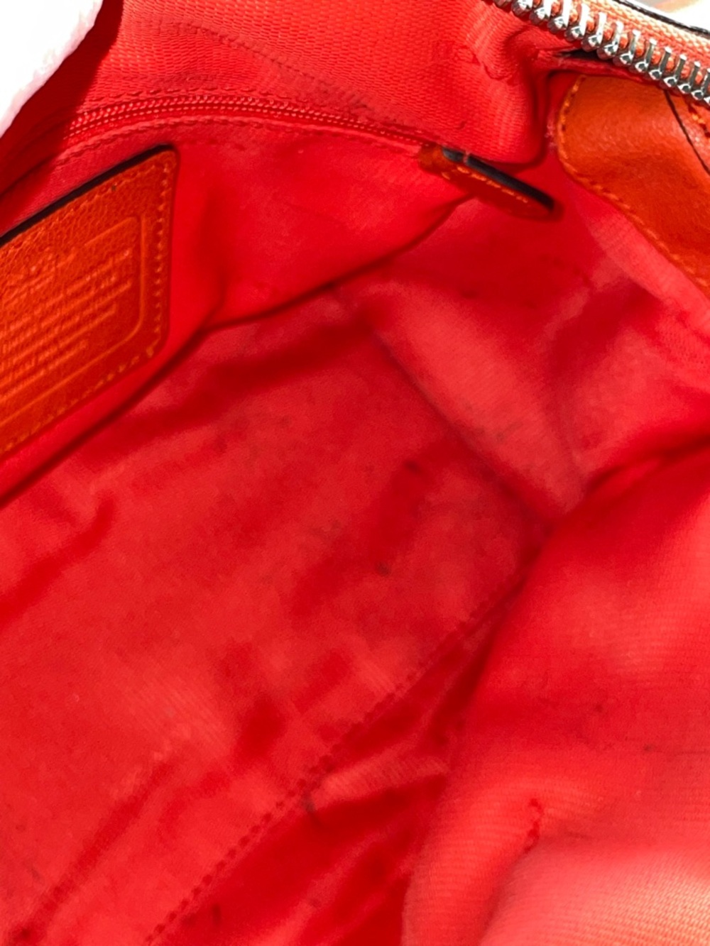 COACH RHYDER 24 IN VERMILLION LEATHER-PERFECT COLOR FOR SPRING/SUMMER. - Picture 10 of 16
